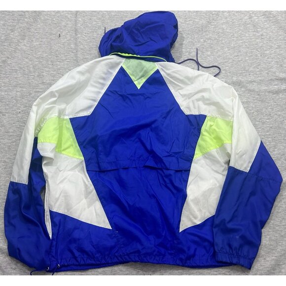 Nike Windbreaker Jacket Men's Large Polyester Zip Up Outdoor Blue - Picture 6 of 10